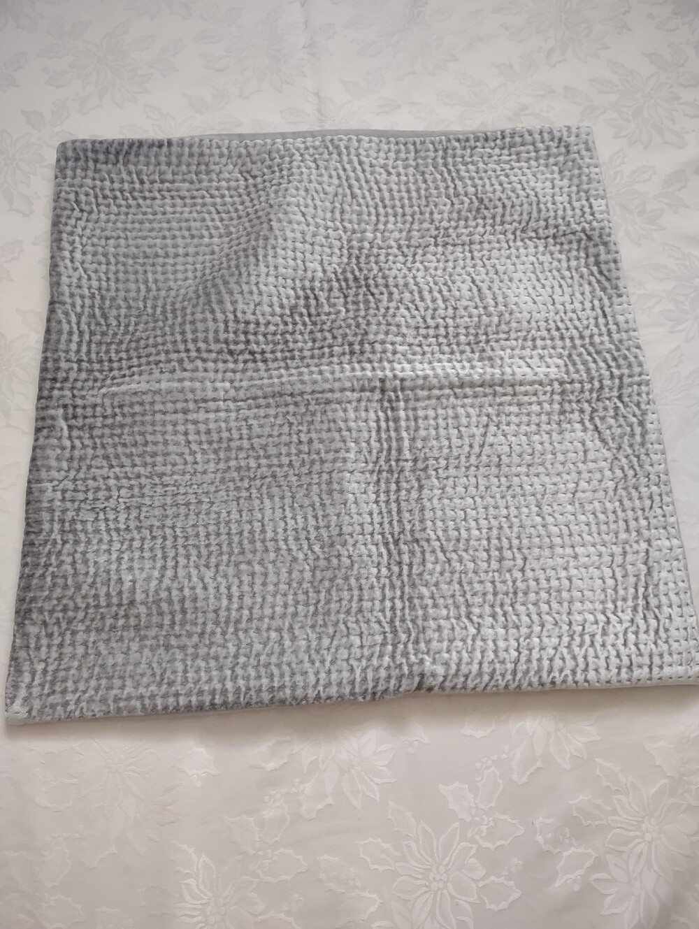 RH Restoration Hardware Velvet Hand Quilted With Pick Stitch Euro Sham